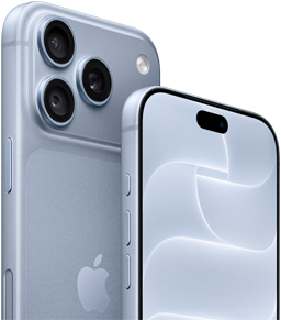 Deux iPhone 18 Pro, couleur glacier, face avant et face arrière montrant le Ceramic Shield et le système à trois caméras