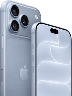 iPhone 18 Pro, glacier, front and back view showing Ceramic Shield, triple camera system