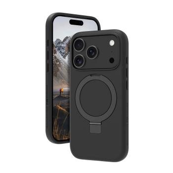 Apple iPhone 17 Pro Dbramante1928 Iceland Ultra D3O MagSafe Case with Kickstand (Black)