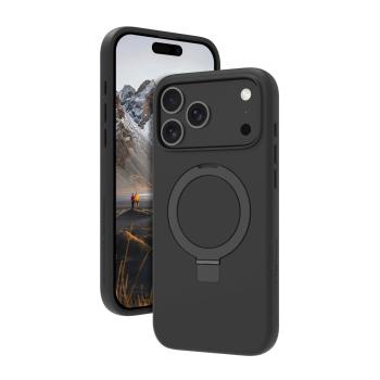 Apple iPhone 17 Pro Max Dbramante1928 Iceland Ultra D3O MagSafe Case with Kickstand (Black)