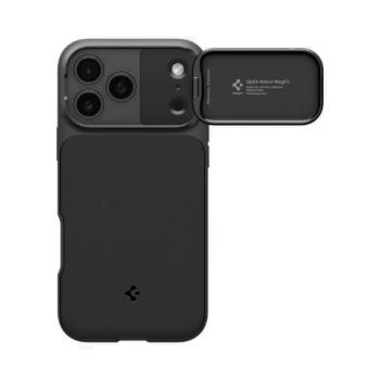 Apple iPhone 17 Pro Max Spigen Optik Armor avec Mag Fit (Noir)