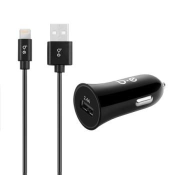 Blu Element Single 2.4A VPA w/Lightning Cable (Black)