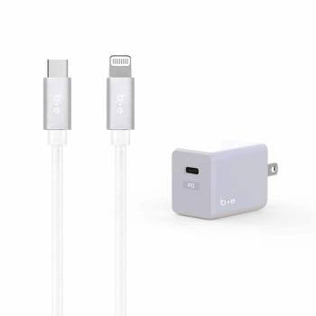 Chargeur mural Blu Element 20 W USB-C PD avec câble USB-C vers Lightning de 1,2 m (blanc)