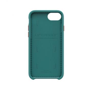 LifeProof étui « Wake » en plastique recyclé pour iPhone SE (2020)/8/7 (Vert / rouge)