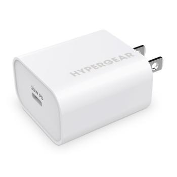 Chargeur mural Hypergear 30 W USB-C PD (blanc)