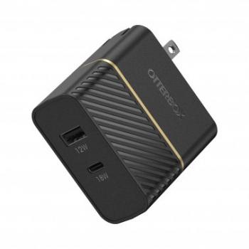 Otterbox 30W Dual Port USB-A & USB-C PD Wall Charger (Black)