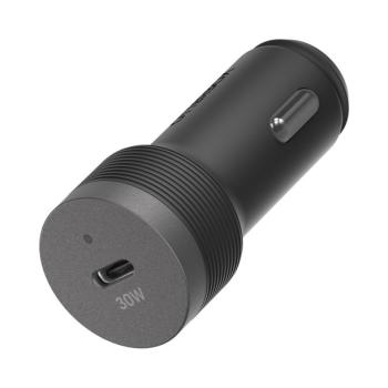 Chargeur de voiture avec adaptateur d’allume-cigare USB-C PD Premium Pro de 30 W d’OtterBox (Noir)