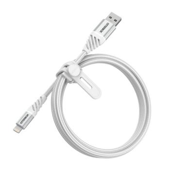 *Liquidation* OtterBox câble de charge-synchro tressé USB-A à Lightning (100 cm) (Blanc)