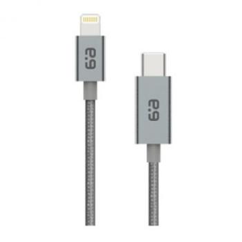 PureGear câble tressé de charge-synchro Lightning à USB-C (300 cm) (Gris)