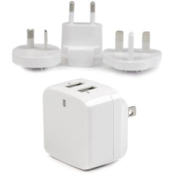 Startech World Travel USB Wall Charger 2 Port (White)