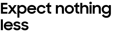 Expect nothing less