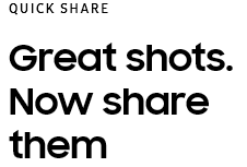 
				QUICK SHARE
				Great shots. Now share them