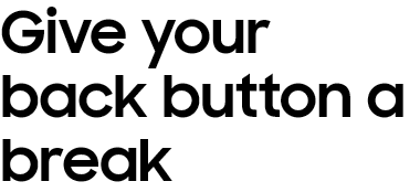 Give your back button a break