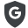 G inside a shield shape icon