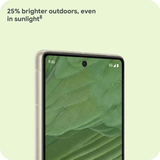 25% brighter outdoors, even in sunlight