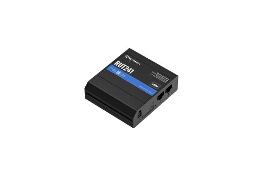 Teltonika RUT241 Black Modem LTE antennas (2), WiFi antenna (1), Ethernet cable, Power supply