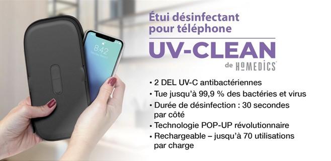 HoMedics Black UV-Clean Phone Sanitizer